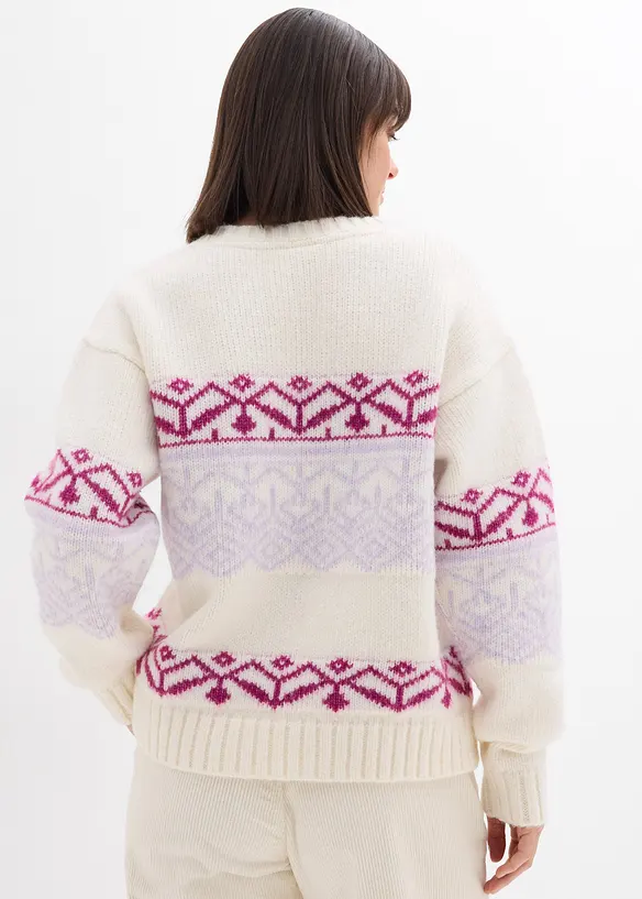 Pull à motif norvégien, bonprix