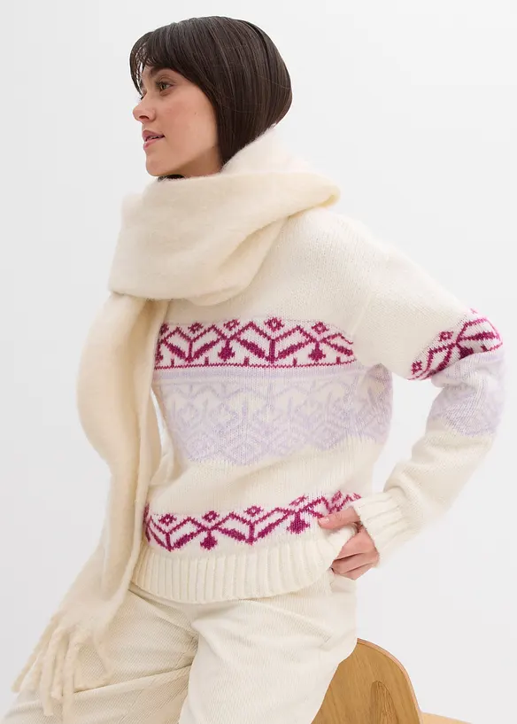 Pull à motif norvégien, bonprix