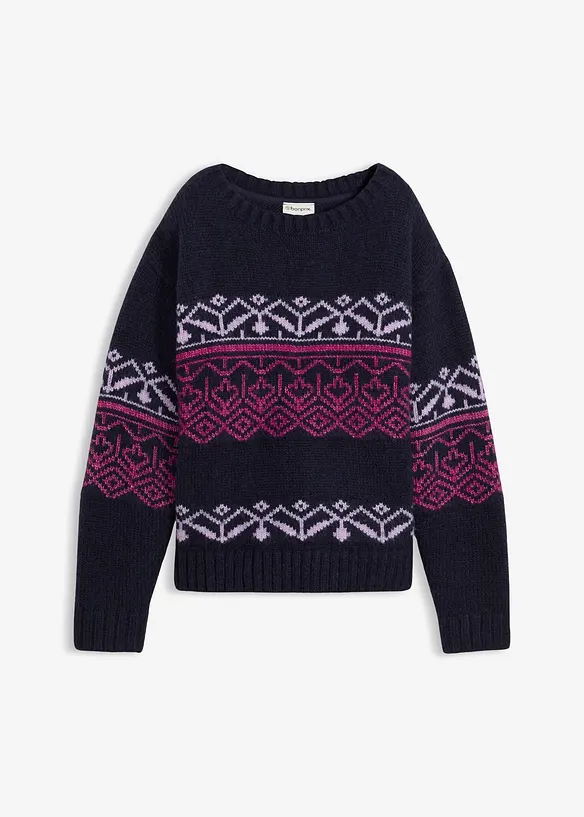 Pull à motif norvégien, bonprix