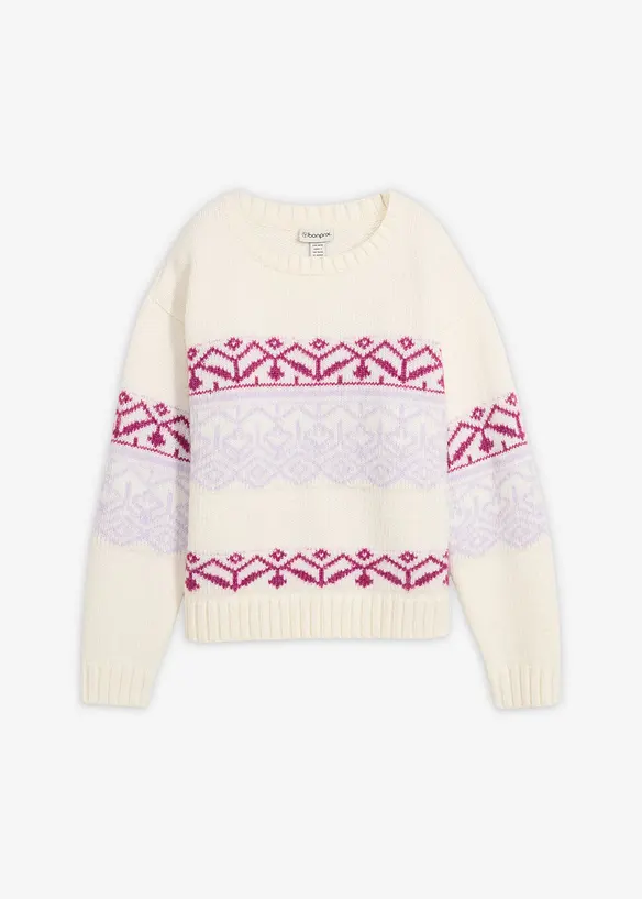 Pull à motif norvégien, bonprix