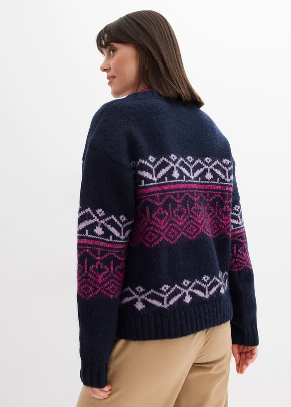 Pull à motif norvégien, bonprix