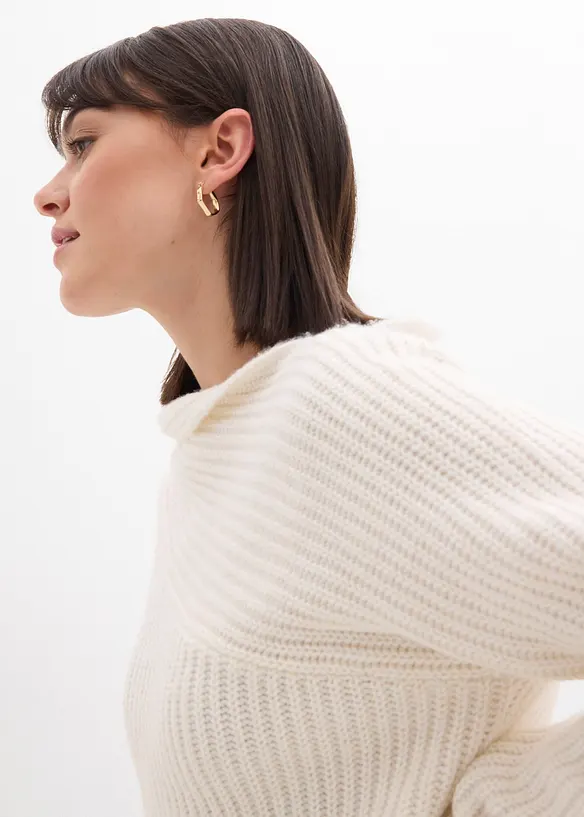 Pull oversize côtelé, bonprix