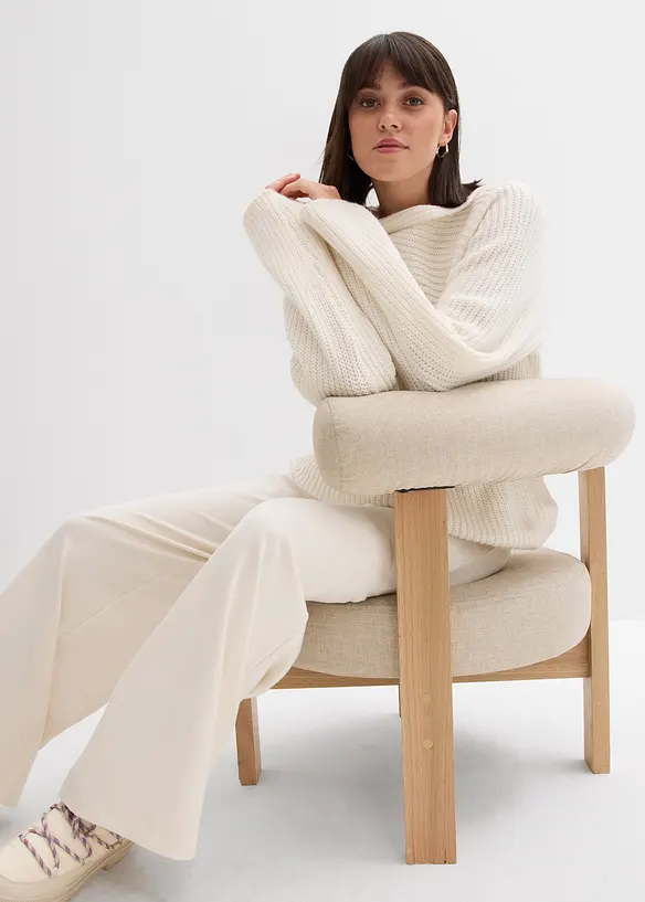 Pull oversize côtelé, bonprix