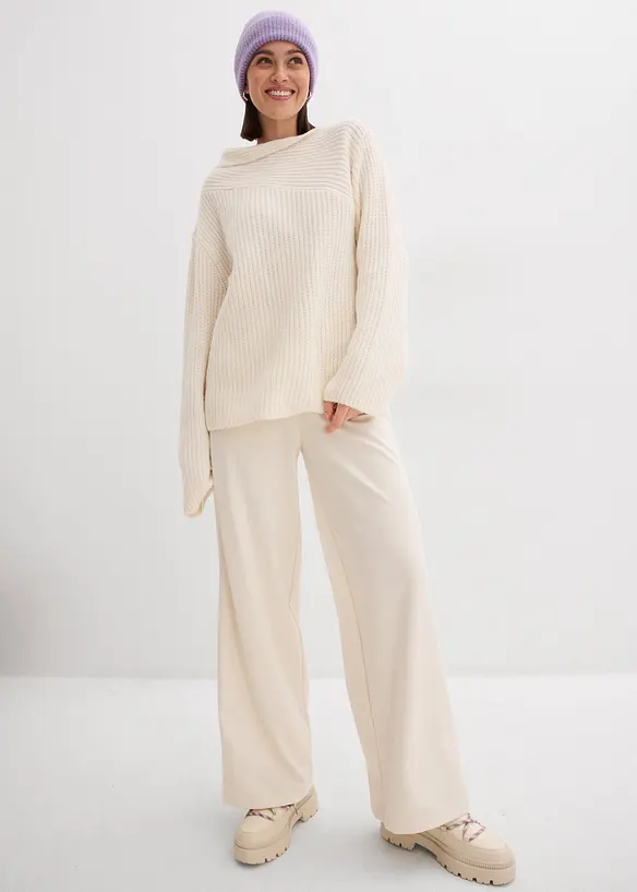 Pull oversize côtelé, bonprix