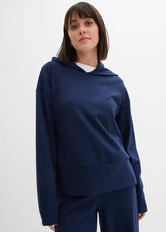 Sweat à capuche en jersey milano confortable, bonprix