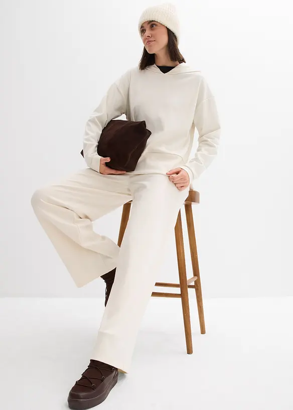 Sweat à capuche en jersey milano confortable, bonprix