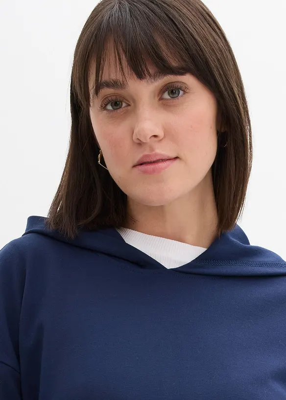 Sweat à capuche en jersey milano confortable, bonprix