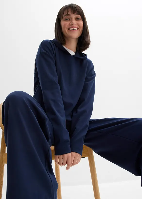 Sweat à capuche en jersey milano confortable, bonprix