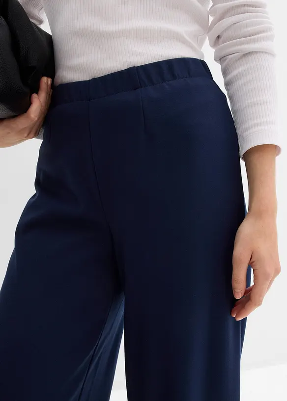 Pantalon large et confortable en Punto di Roma, bonprix