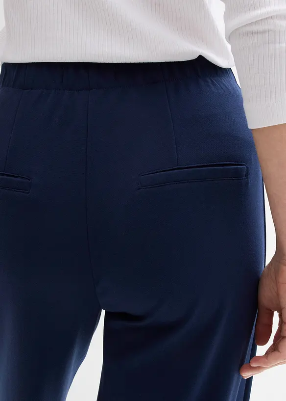 Pantalon large et confortable en Punto di Roma, bonprix