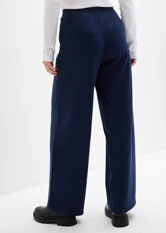 Pantalon large et confortable en Punto di Roma, bonprix