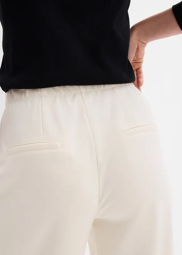 Pantalon large et confortable en Punto di Roma, bonprix