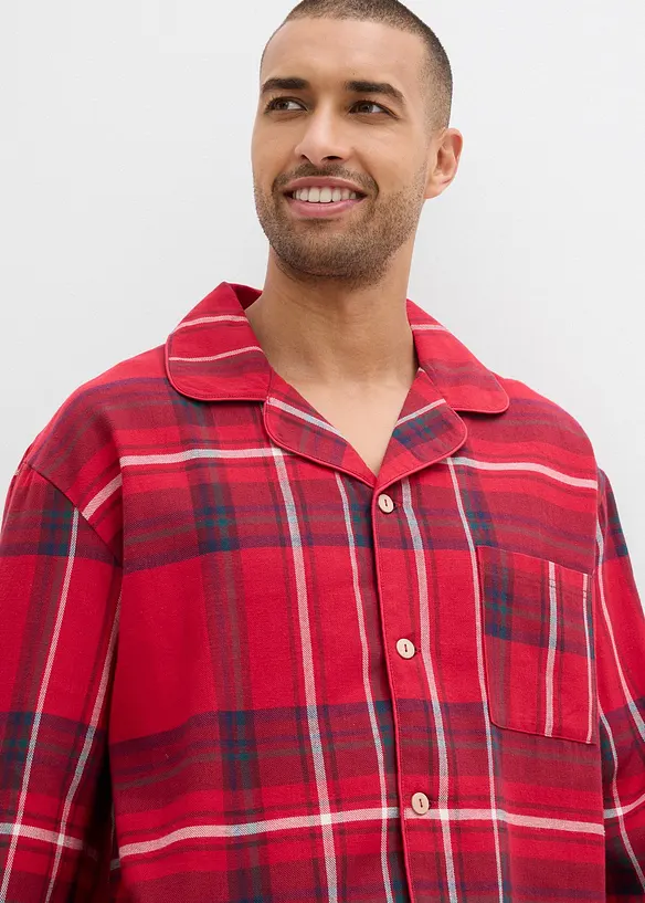 Pyjama homme en flanelle douce avec pochette cadeau, bonprix