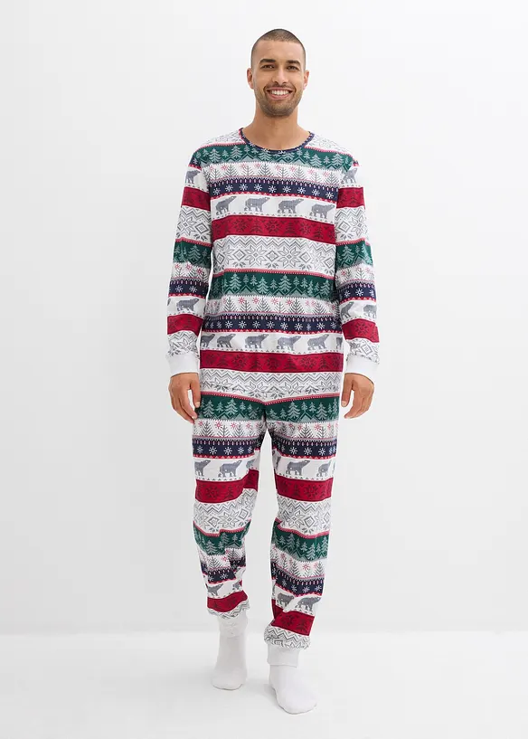 Pyjama homme 100% coton avec pochette cadeau, bonprix