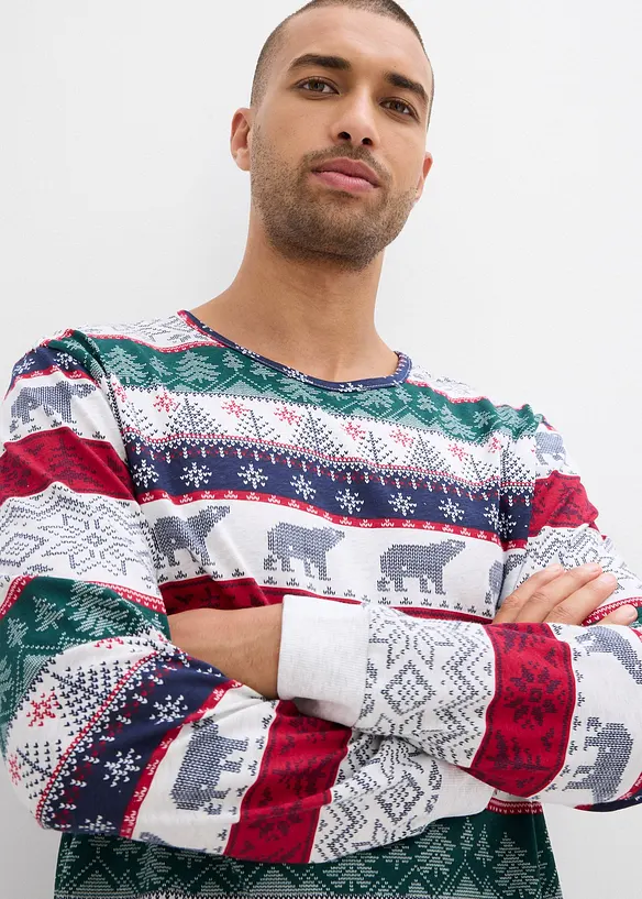 Pyjama homme 100% coton avec pochette cadeau, bonprix