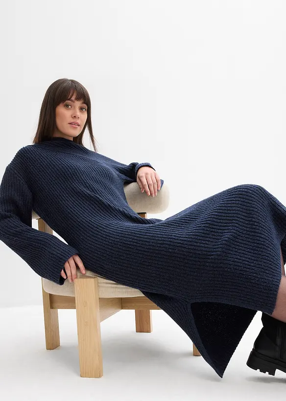 Robe en maille côtelée, bonprix