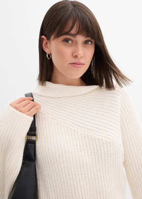 Robe en maille côtelée, bonprix