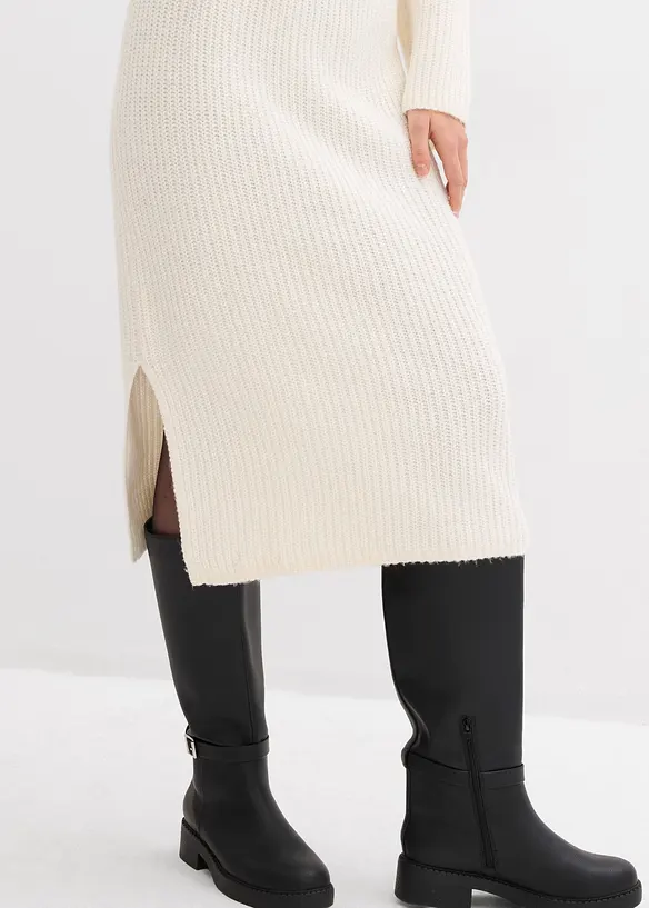 Robe en maille côtelée, bonprix