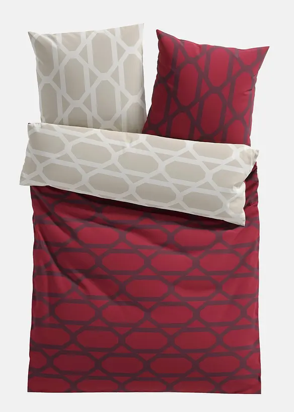 Parure de lit réversible à imprimé graphique, bonprix