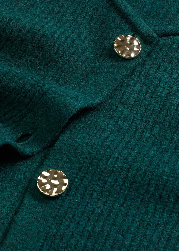 Gilet sans manches en maille à boutons décoratifs, bonprix