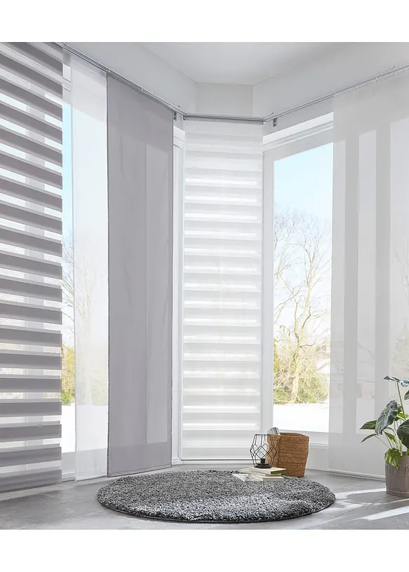 Panneau coulissant en tissu sablé (1 pce), bonprix