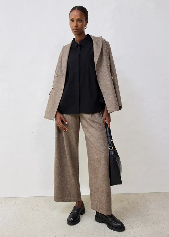 Chemisier en coton et soie, bonprix