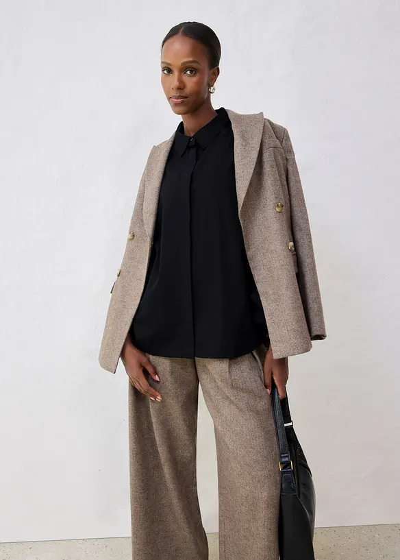 Chemisier en coton et soie, bonprix