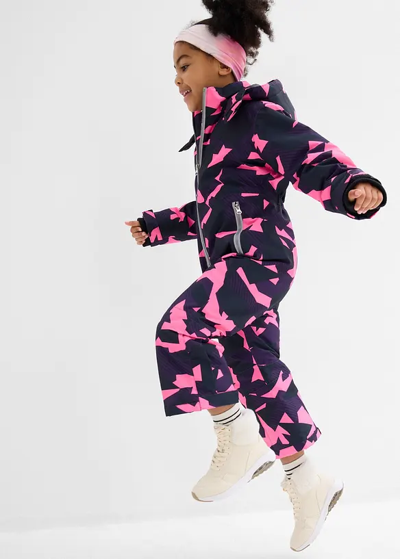 Combinaison de ski déperlante à capuche amovible, bonprix