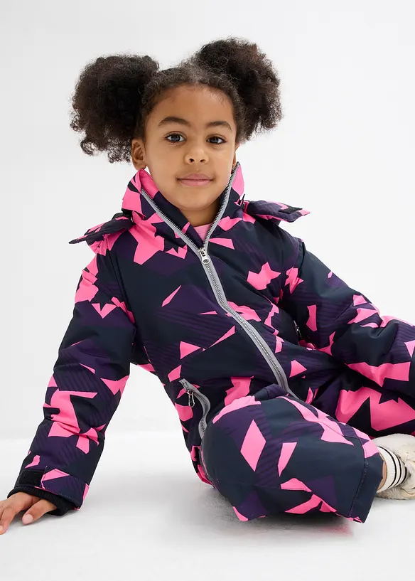 Combinaison de ski déperlante à capuche amovible, bonprix