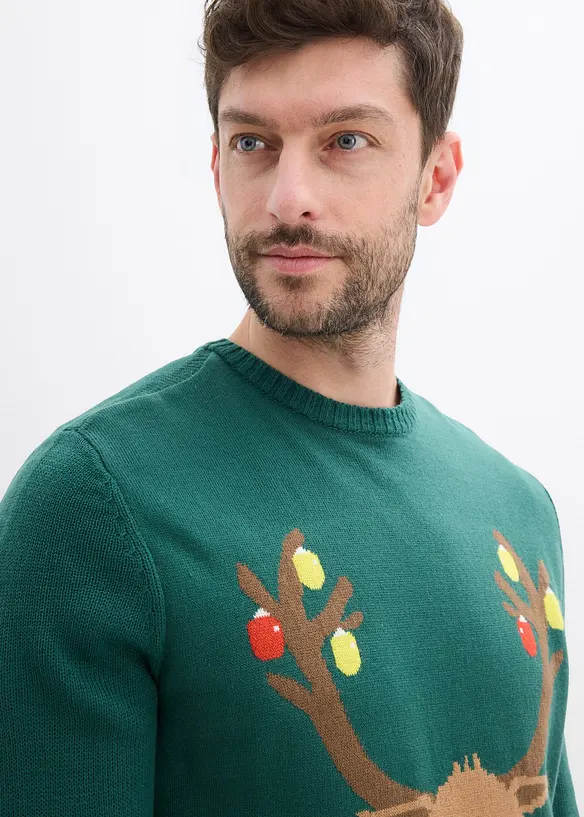 Pull avec motif de Noël, bonprix