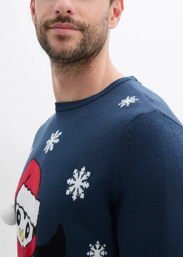 Pull avec motif de Noël, bonprix