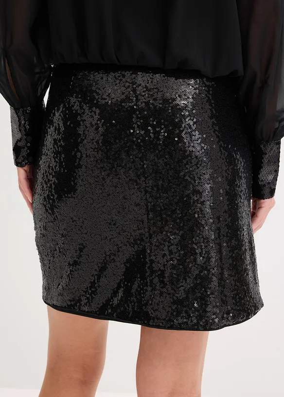 Mini-jupe à sequins, bonprix