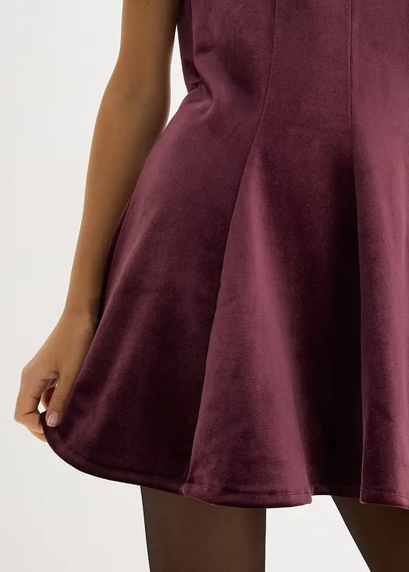 Robe courte en velours doux, bonprix