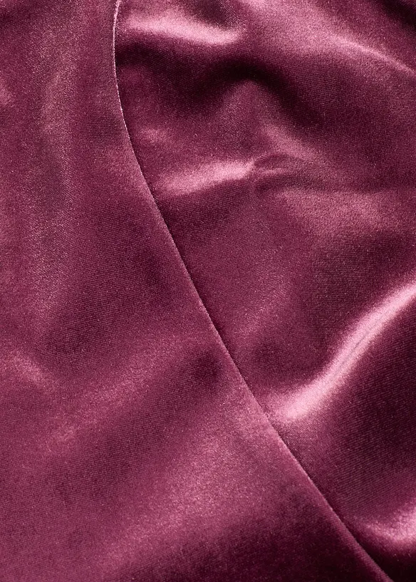 Robe courte en velours doux, bonprix