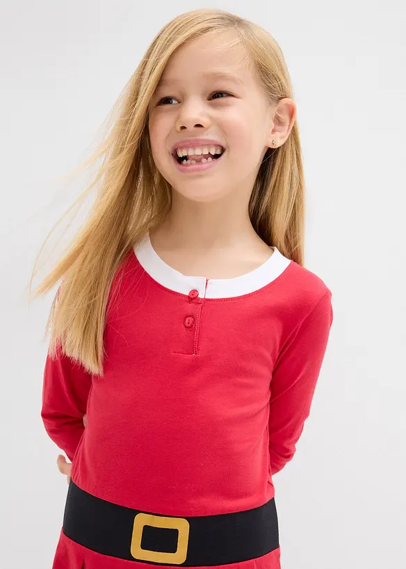 Robe de Noël fille en jersey, bonprix