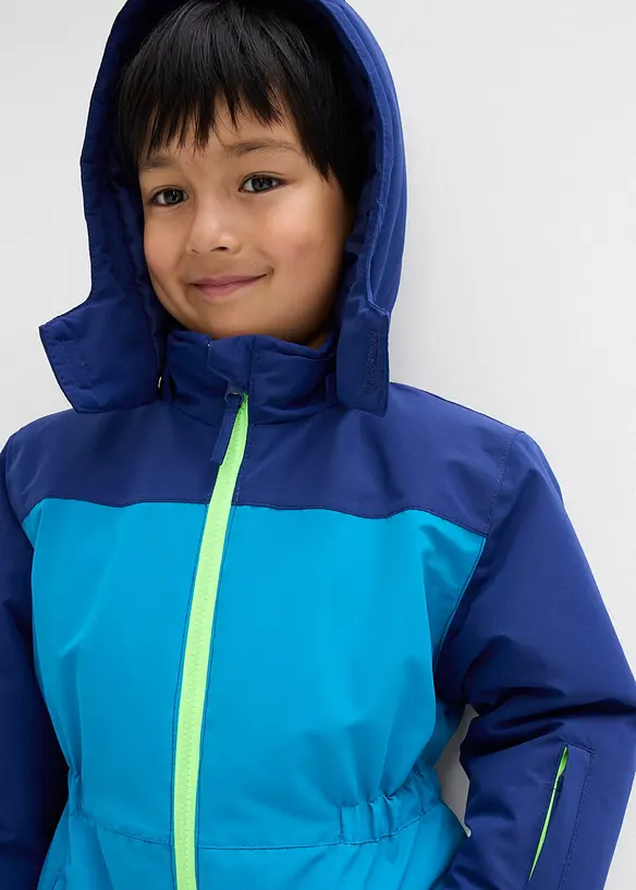 Combinaison de ski à doublure chaude, capuche amovible et détails réfléchissants, bonprix