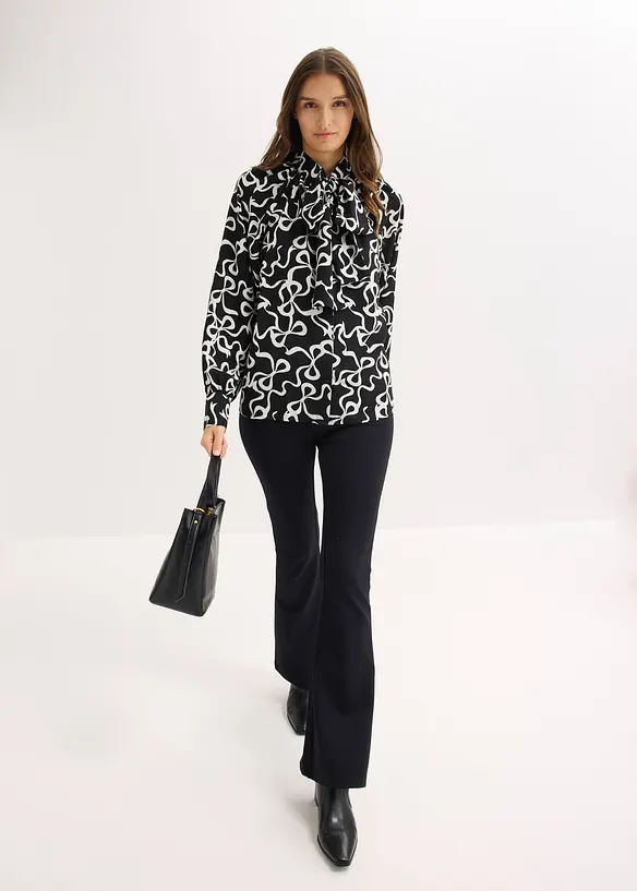 Chemisier à col lavallière, bonprix