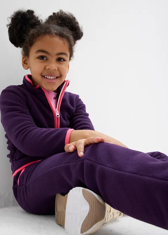 Pull polaire doux avec détails contrastants, bonprix