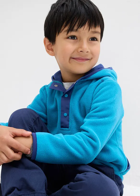 Pull polaire doux à capuche, bonprix