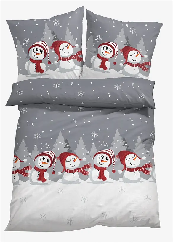 Parure de lit avec bonhomme de neige, bonprix
