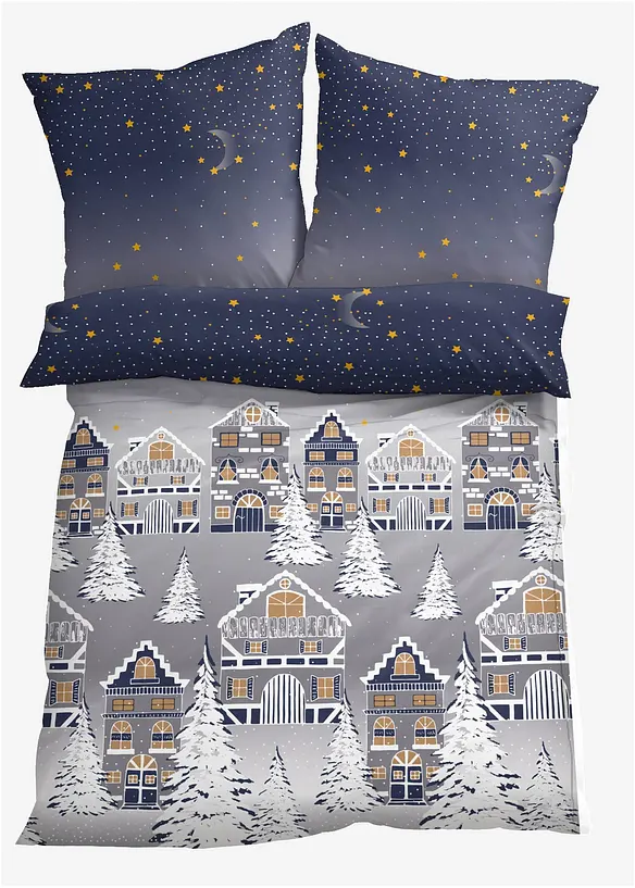Parure de lit motif hivernal, bonprix