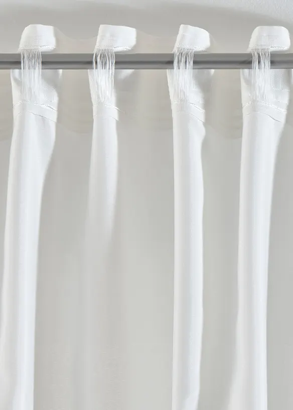 Lot de 2 voilages en polyester recyclé, bonprix