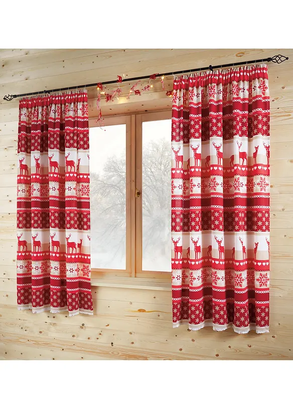 Rideau imprimé élan (1 pce), bonprix