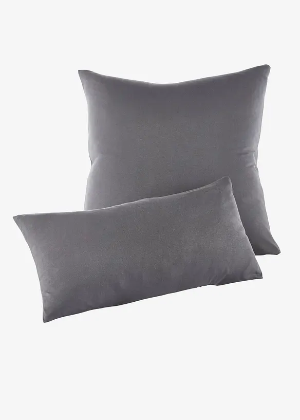 Lot de 2 taies d’oreiller de coussin en jersey, bonprix