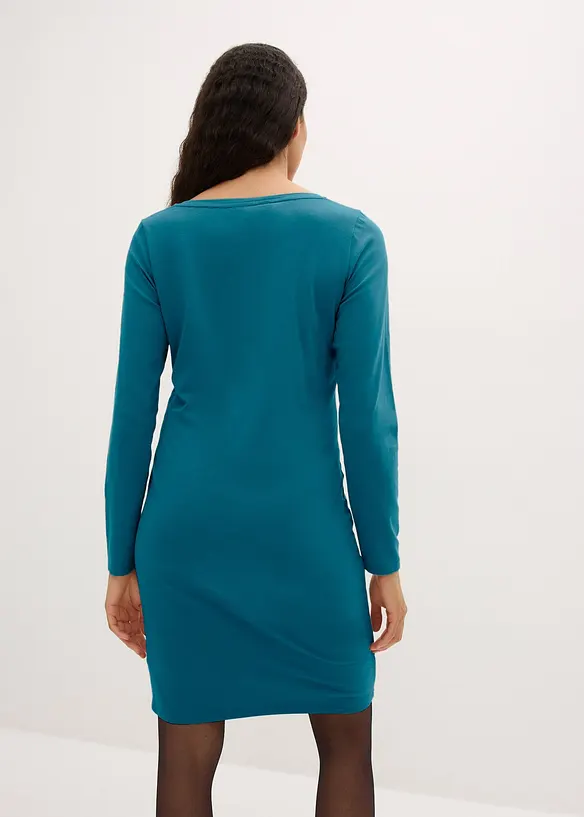 Robes en jersey &agrave; col V, bonprix