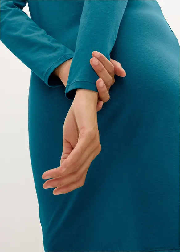 Robes en jersey &agrave; col V, bonprix