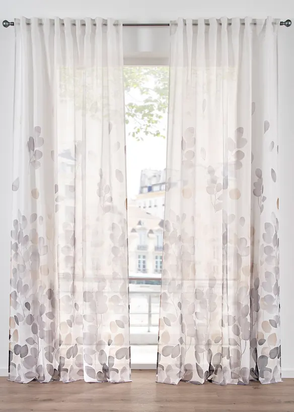 Voilage à imprimé (1 pce), bonprix