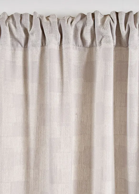 Rideau en coton tissé jacquard (1 pce), bonprix