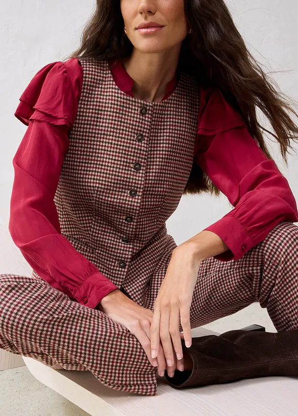 Gilet sans manches en laine majoritaire, bonprix