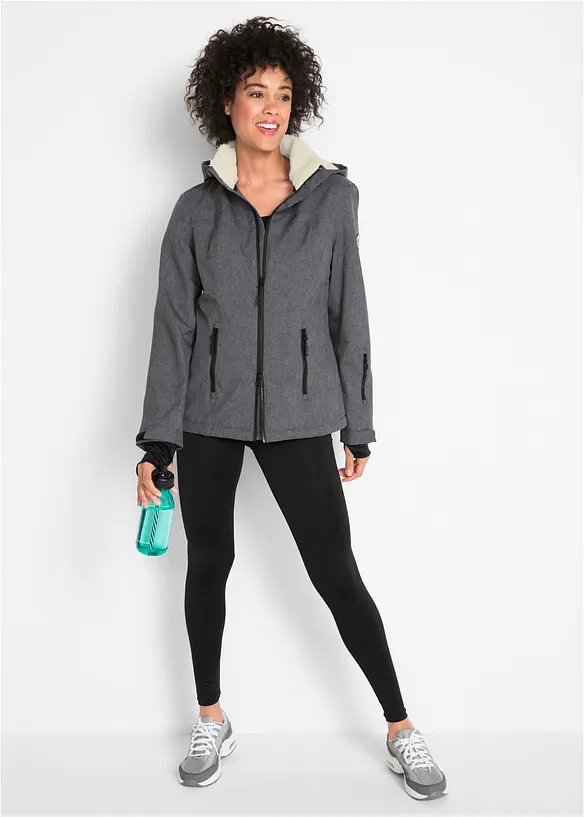 Veste outdoor fonctionnelle avec intérieur polaire peluche, imperméable, bonprix